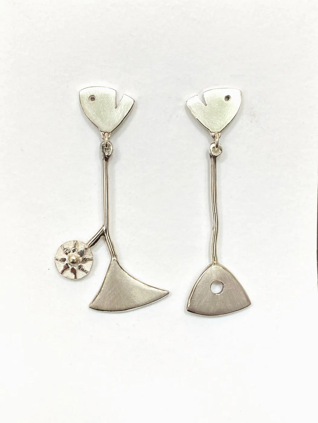 Silver earrings